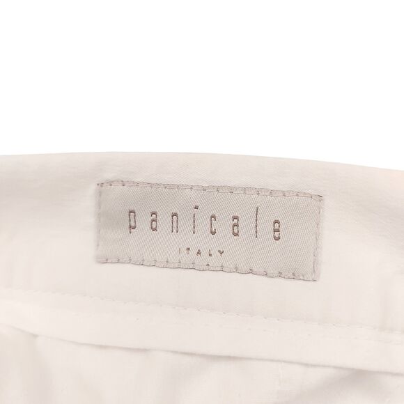 Panicale Italy Trousers Pants Womens 46 White Flat Front Straight Made in Italy - Picture 11 of 13